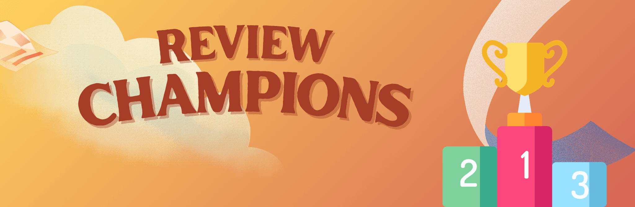 Review Champions banner for small screens